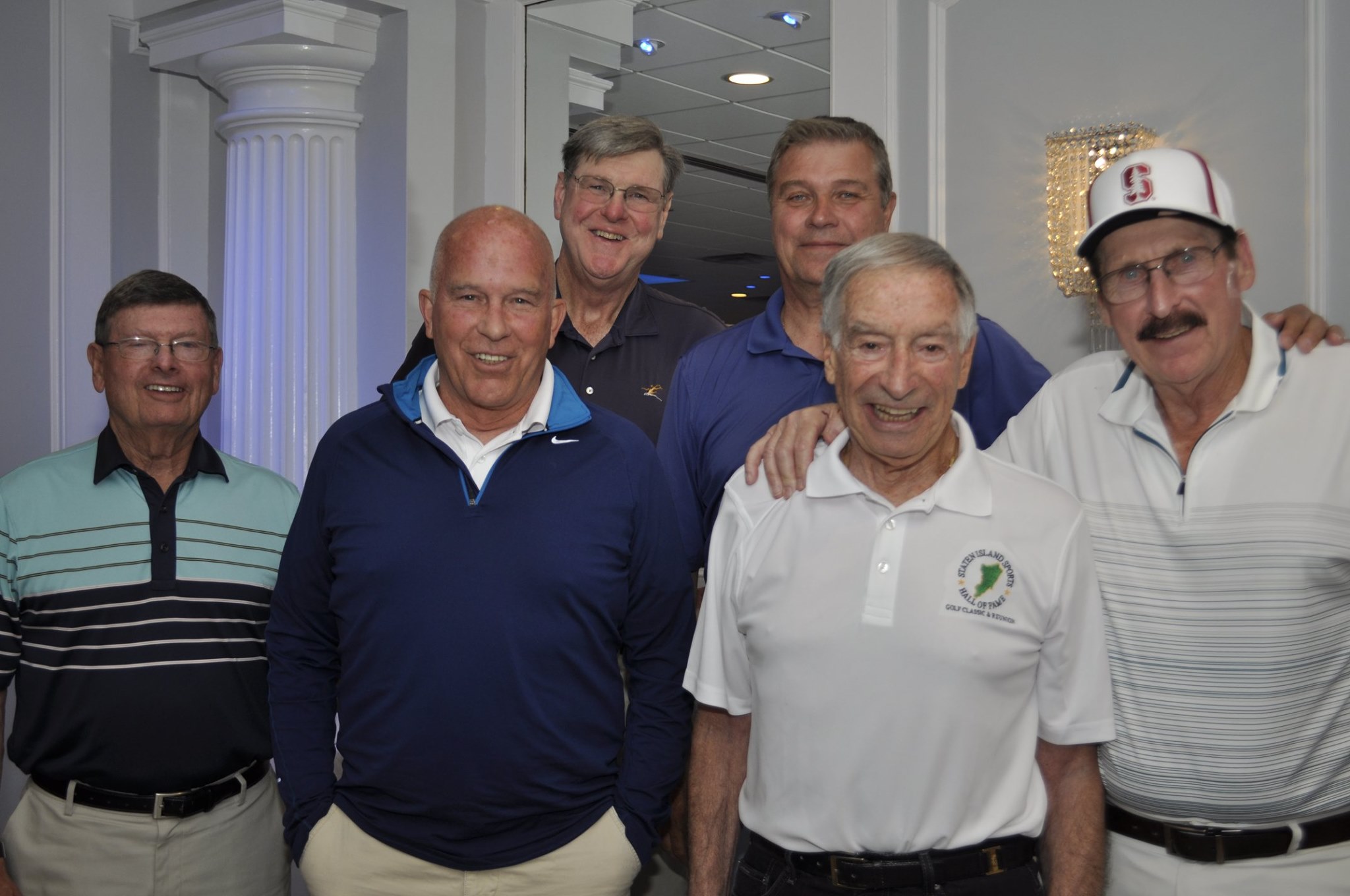 Bobby Thomson Ambassador Award winners Larry Anderson, Jay Price, John Engles, Ray Rudolph, Bert Levinson and Dan McDermott.