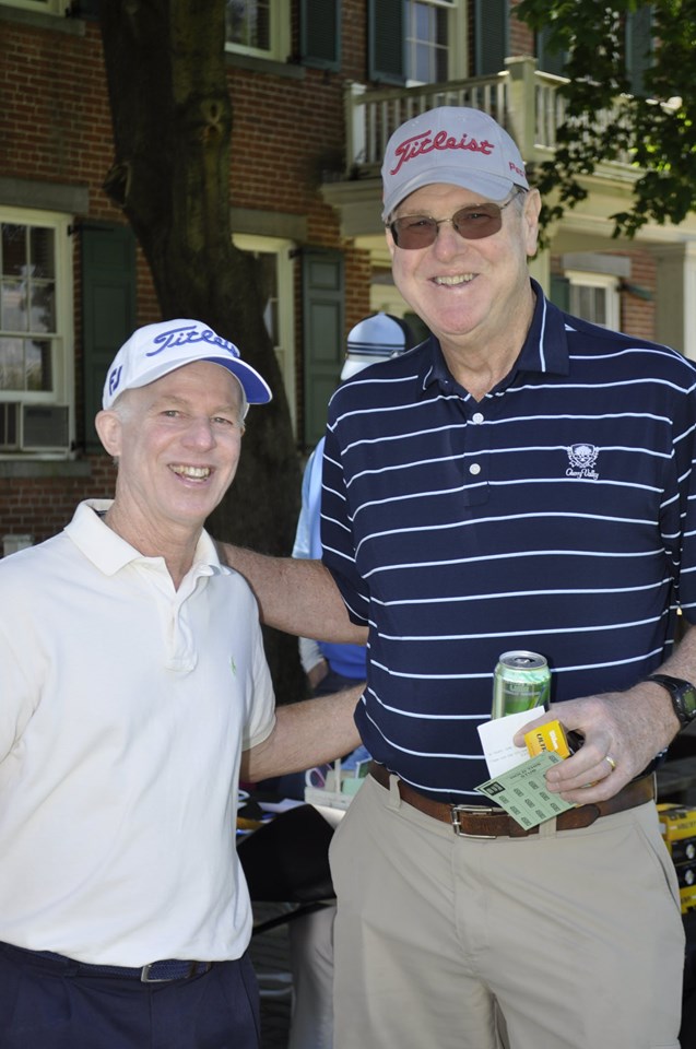 The long and short of it: John Engles (right), Bill Britton (left)