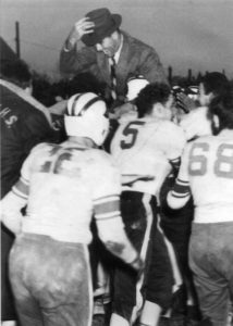 Sal Somma carried off the field by team after victory