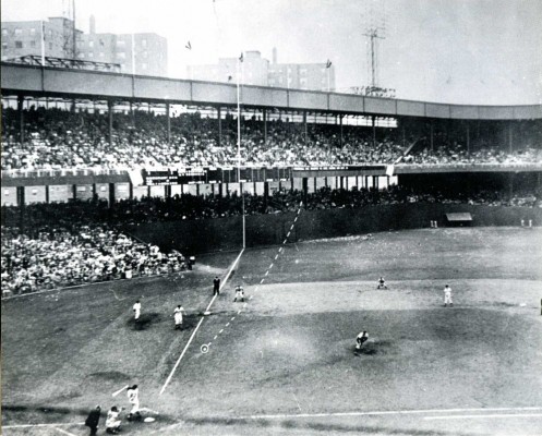 Bobby Thomson hitting the homerun in the deciding game of their 1951 National League playoff Giants Vs. Dodgers